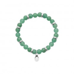 Bracelet quartz vert -...