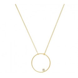 Collier or et diamant -...