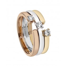 Bague or et diamant -...