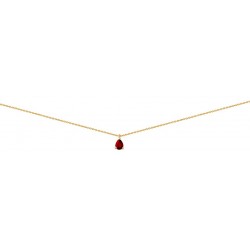 Collier or et rubis  -...