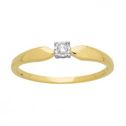 Bague solitaire diamant...