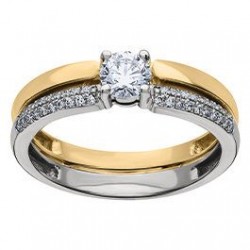 Bague solitaire diamant...