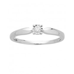 Bague solitaire diamant 