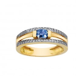 Bague or 375/1000° - Saphir...