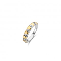 Bague argent bicolore...