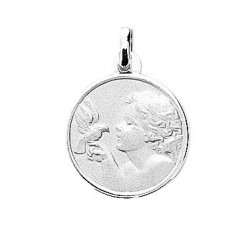 Medaille Ange argent rhodié...