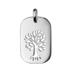 Pendentif argent rhodié -...