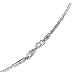 Collier argent  câble -...