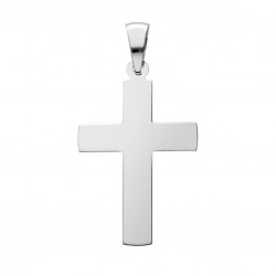 Croix argent rhodié