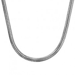 Collier argent  rhodié -...