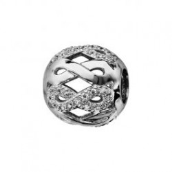 Charm argent  rhodié -...