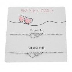 Bracelet argent rhodié - 2...