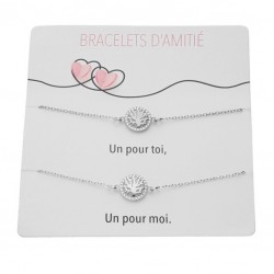 Bracelet argent rhodié - 2...