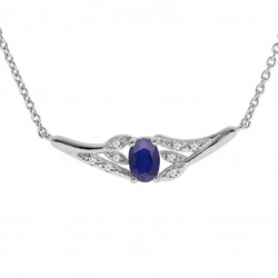 Collier argent rhodié -...