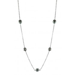 Collier argent rhodié - 9...