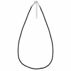 Collier argent  rhodié -...