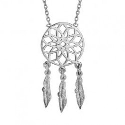 Collier argent  rhodié -...