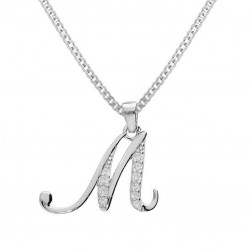 Collier argent rhodié -...