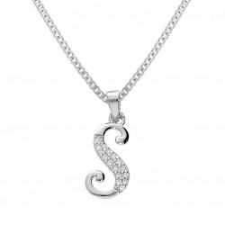 Collier argent rhodié -...