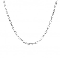 Collier argent  rhodié -...