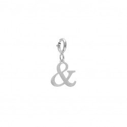 Charm argent  rhodié - & -...