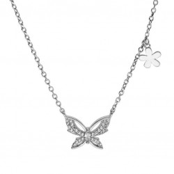 Collier argent rhodié -...