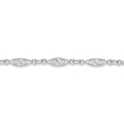 Bracelet argent rhodié -...