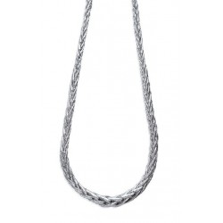 Collier argent  rhodié -...