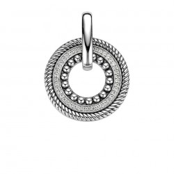 Pendentif argent rhodié -...