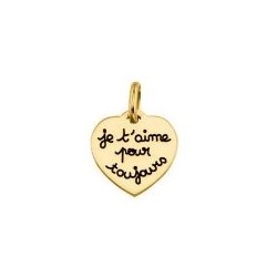 Pendentif plaqué or - Coeur