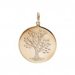 Pendentif plaqué or - Arbre...