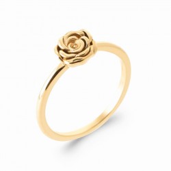 Bague plaqué or - Rose