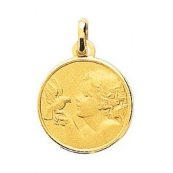 Médaille Ange plaqué or -...