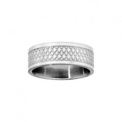 Bague acier - Homme