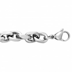 Bracelet homme acier -...