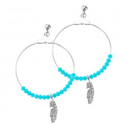 Boucles d oreilles acier  -...