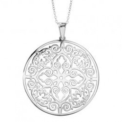 Collier acier - pendentif...