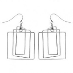 Boucles d oreilles acier -...