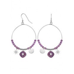 Boucles d oreilles acier -...