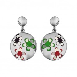 Boucles d oreilles acier -...