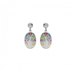 Boucles d oreilles acier  -...