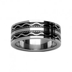 Bague acier - Gravure...