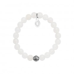 Bracelet jade blanc -...