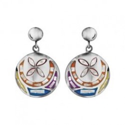 Boucles d oreilles acier  -...