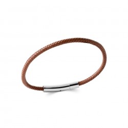 Bracelet homme - Cuir brun...