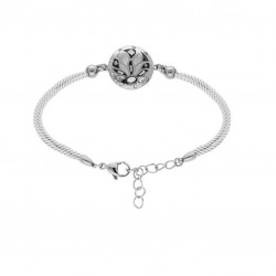 Bracelet cordon blanc -...