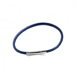 Bracelet homme - Cuir bleu...