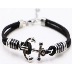 Bracelet homme - Nylon noir...