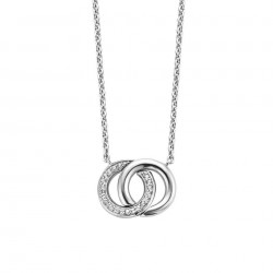 Collier argent  rhodié -...