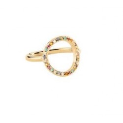 Bague argent doré - Rainbow...